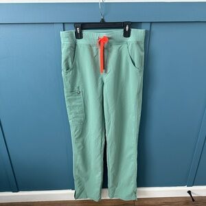 Figs Jade Green Kade Cargo Scrub Pants Women's Size Small